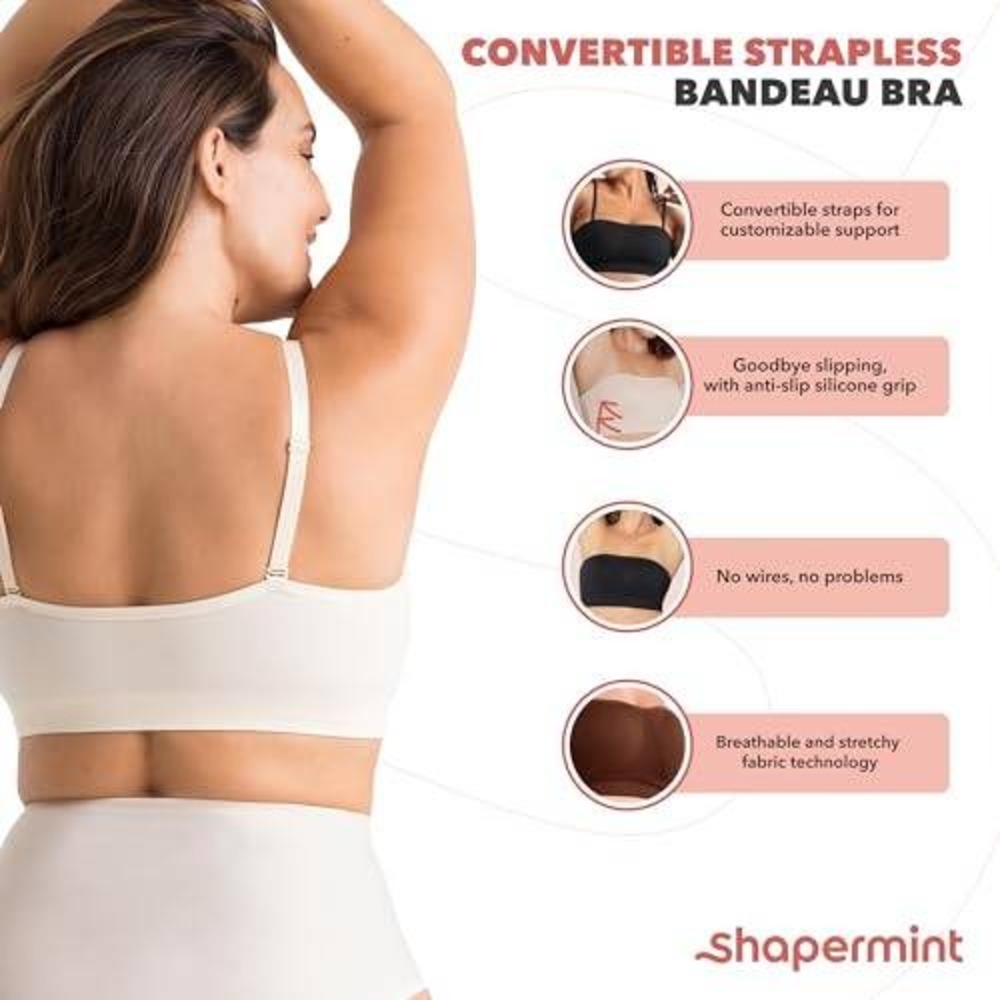 Truekind Convertible Strapless Bandeau Bra Oat Size Extra Large New‎ With Tags